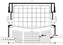 音楽ホール舞台平面図