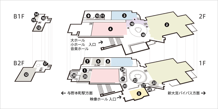 フロアマップ全体